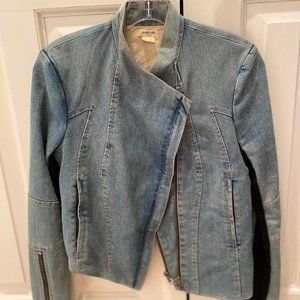 Helmut Lang Denim Moto Jacket